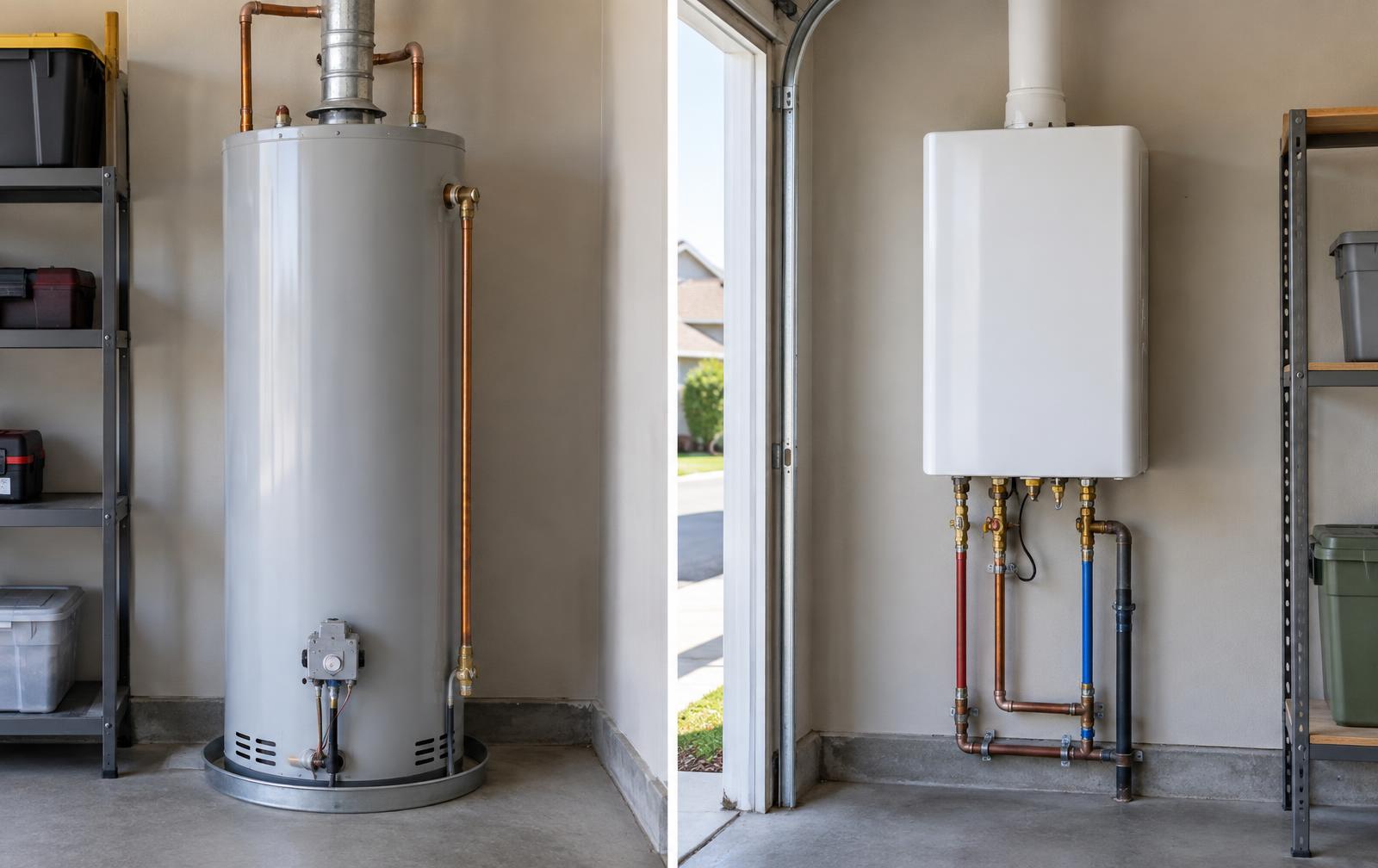 tank vs tankless water heater cost comparison for homeowners
