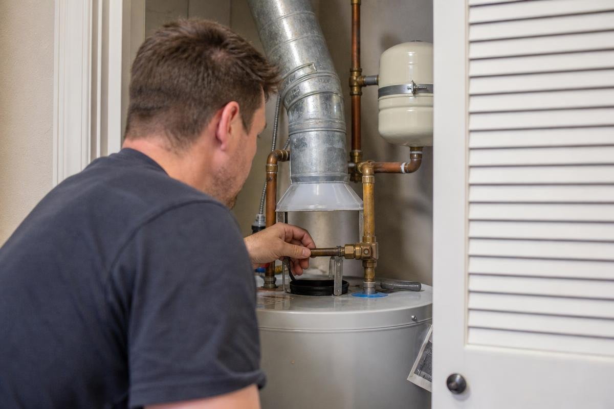 water heater replacement estimate inspection for a home