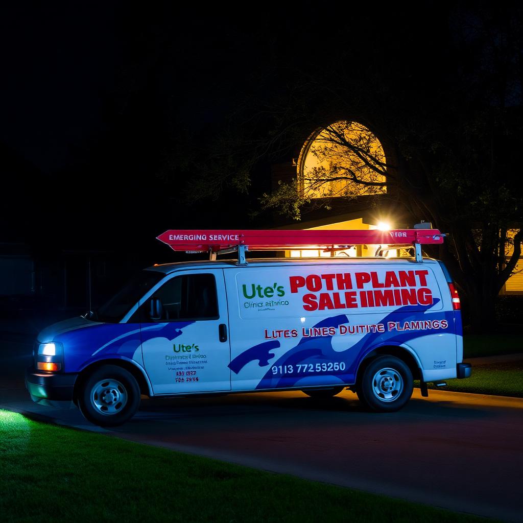 Plumber shutting off a main water valve at a burst pipe inside an Allen, TX laundry room