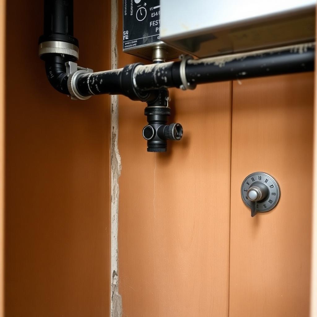 Manometer gauge showing a stable pressure test on a newly installed Allen, TX residential gas line