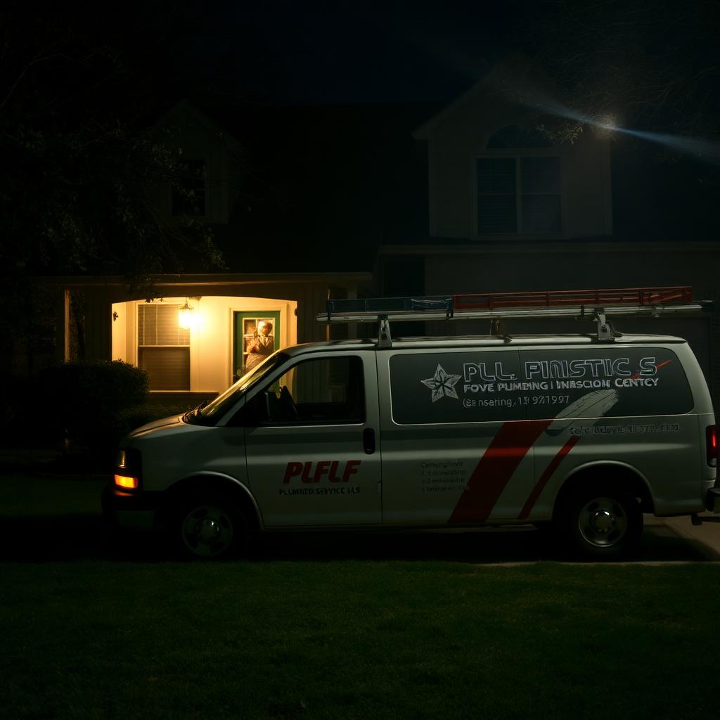 Plumber shutting off a main water valve at a burst pipe inside an Coppell, TX laundry room