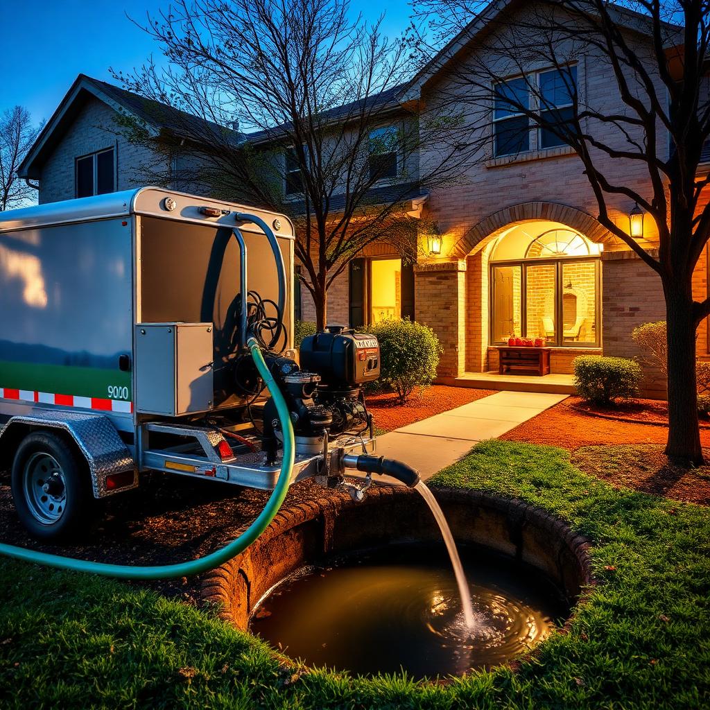Close-up of a hydro jetting nozzle spraying inside a cast iron sewer pipe removing scale