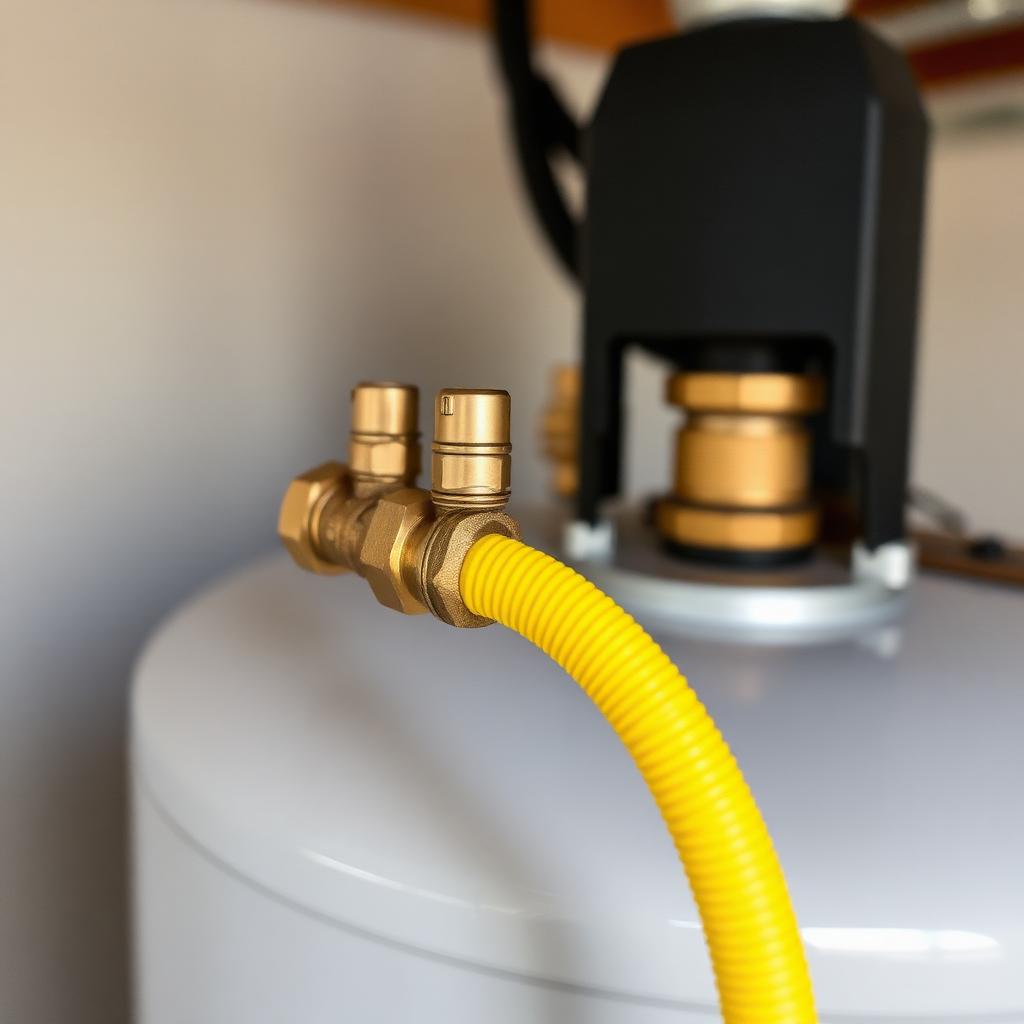 Manometer gauge showing a stable pressure test on a newly installed Lewisville, TX residential gas line