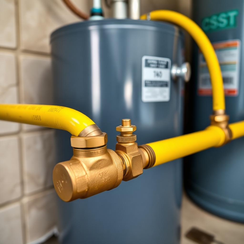 Manometer gauge showing a stable pressure test on a newly installed McKinney, TX residential gas line