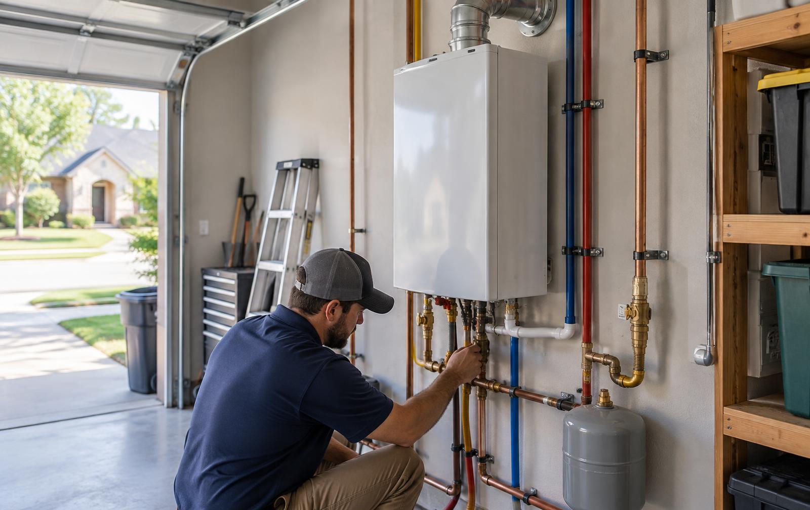 Tankless Water Heater by Aqua Pure Plumbing