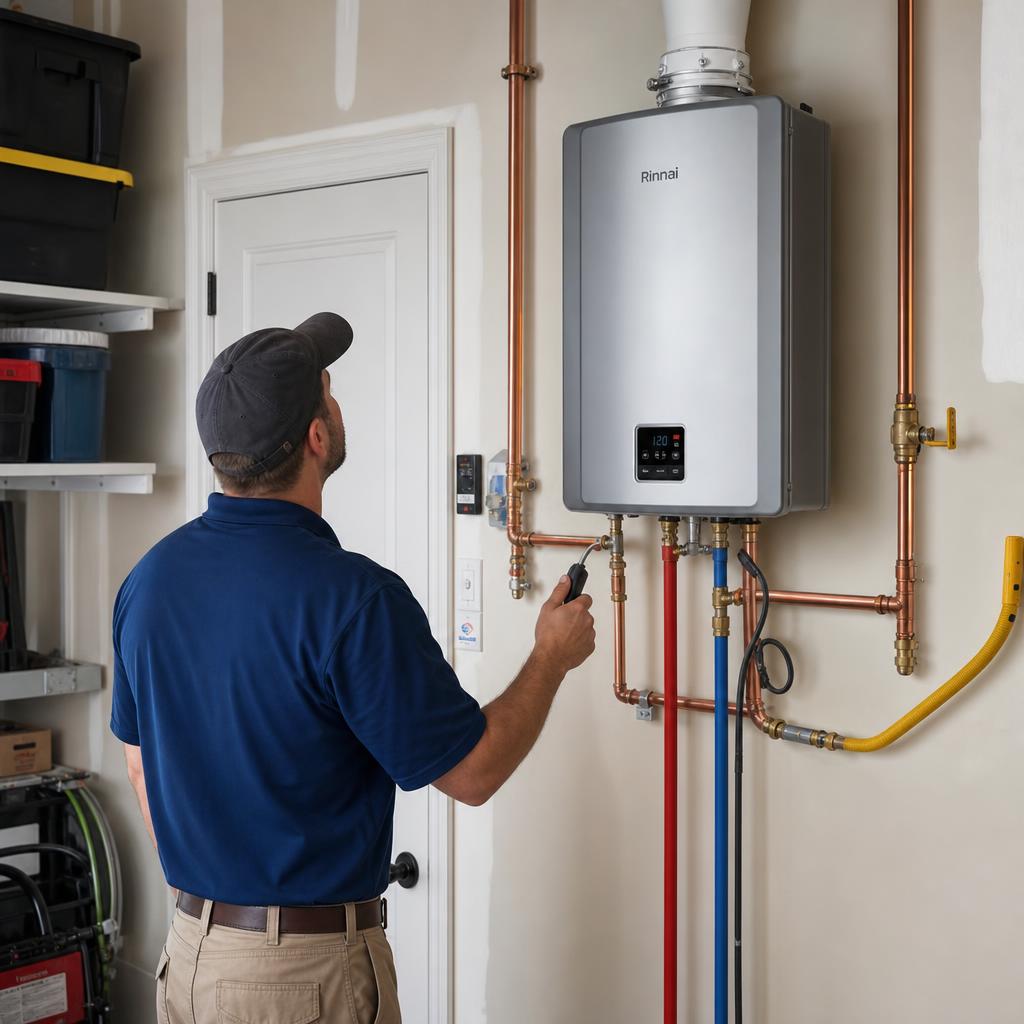 Tankless Water Heater service by Aqua Pure Plumbing